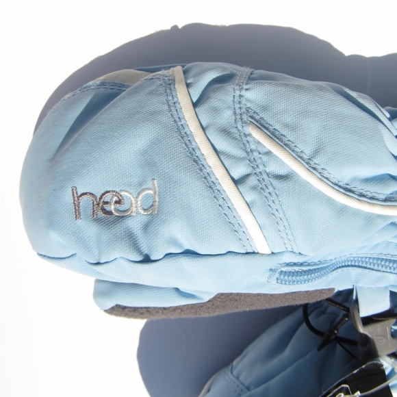 Head Light Blue Kids Mittens Kids w/ Side Zippers - Picture 9 of 13